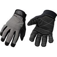 Boss Manufacturing 656685 Breathable Mesh Back Utility Glove - Large- Gray & Black