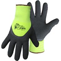 Boss Manufacturing 656710 Arctik Blast High-Vis Textured Latex Palm Glove, Black Green, Large -  Boss Manufacturing company Inc, BO37609