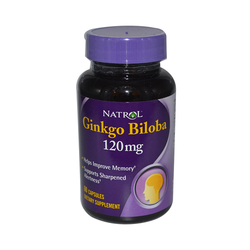 Picture of Natrol ECW545749 Ginkgo Biloba 120 mg.- 60 Capsules