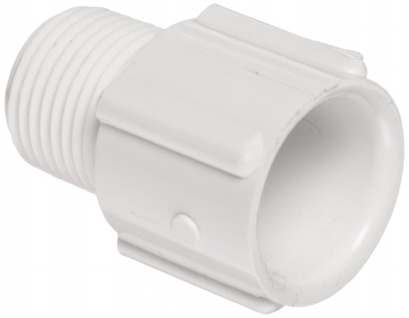 PVC Pipe Fitting Adapter - White - 1in. - Durable Design
