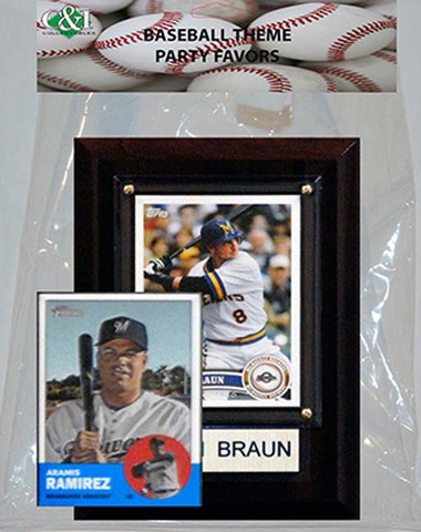 Picture of Candlcollectables 46LBBREWERS MLB Milwaukee Brewers Party Favor With 4 x 6 Plaque