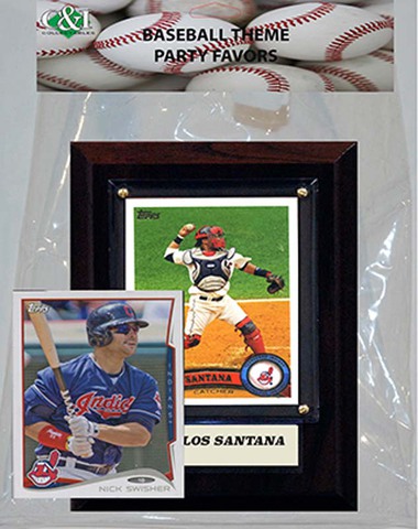 Picture of Candlcollectables 46LBINDIANS MLB Cleveland Indians Party Favor With 4 x 6 Plaque