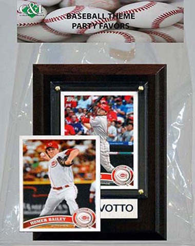 Picture of Candlcollectables 46LBREDS MLB Cincinnati Reds Party Favor With 4 x 6 Plaque
