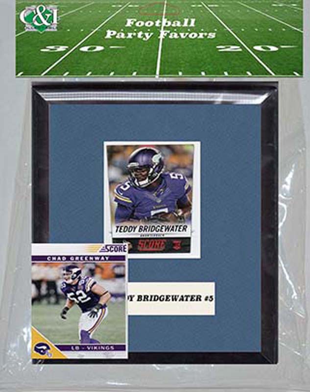 Picture of Candlcollectables 67LBVIKINGS NFL Minnesota Vikings Party Favor With 6 x 7 Mat and Frame