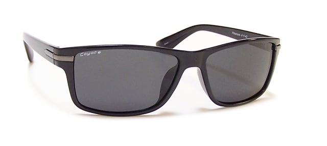 P-43 black-gray P-Series polarized Sunglass, Black & Grey