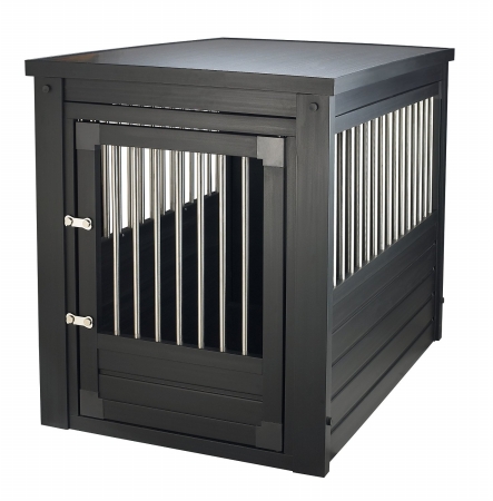Picture of New Age Pet EHHC402XL Eco Habitat N Home Indoor Pet Crate & Table - XL- Espresso
