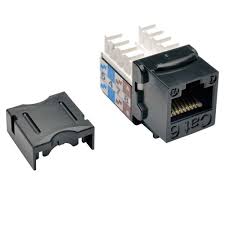 Cat6 Cat5e Style Punch Down Keystone Jack Black