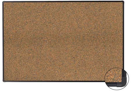 Picture of Aarco Products EFC1824 Fusion Cork Bulletin Board with Deluxe Euro Trim&#44; 18 x 24 in.
