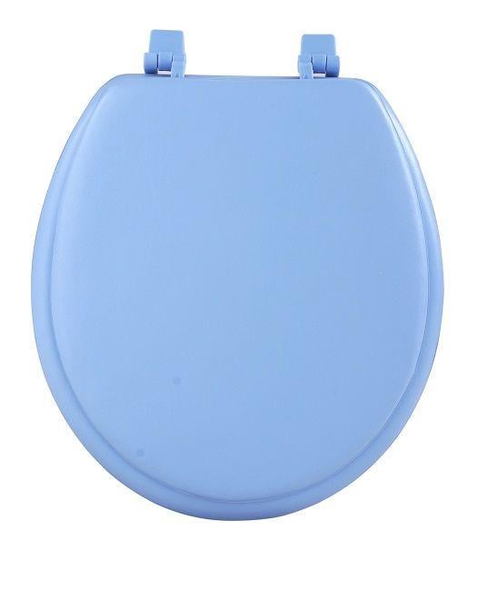 Picture of Achim Importing TOVYSTLB04 Fantasia Light Blue Soft Standard Vinyl Toilet Seat- 17 in.