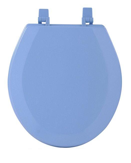 Picture of Achim Importing TOWDSTBL04 Fantasia Light Blue Standard Wood Toilet Seat- 17 in.