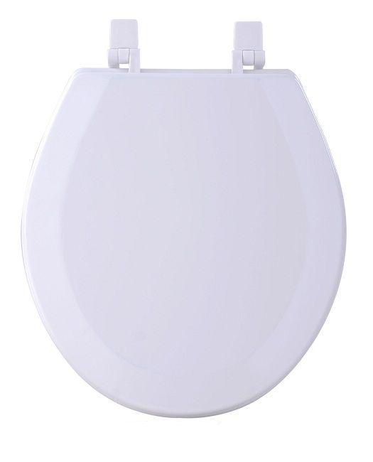 Picture of Achim Importing TOWDSTWH04 Fantasia White Standard Wood Toilet Seat&#44; 17 in.