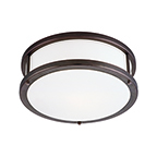 Picture of Access Lighting 50079LEDD-BRZ-OPL Dimmable LED Flush-mount&#44; Bronze & Opal - D 12 x H 4.5 in.