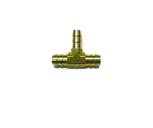 Picture of Airbagit FIT-GAUGE-BARBEDA Brass Male Barbed Push - On Fitting Air Fittings - 0. 25 x 0. 25 x 0. 25 in.