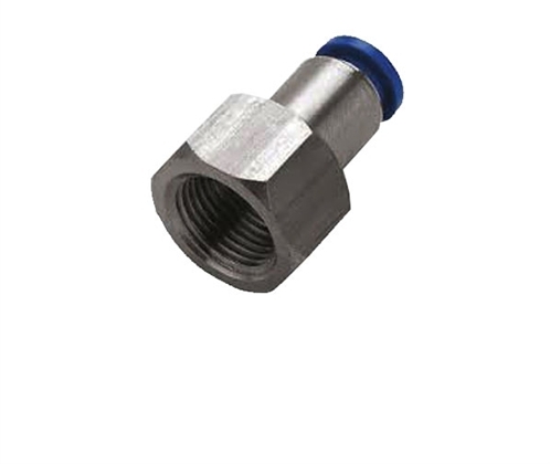 Picture of Airbagit FIT-PUSHTUBE-CONNECT-50 Female Connector Female NPT - Air Fittings - 0. 25 in.