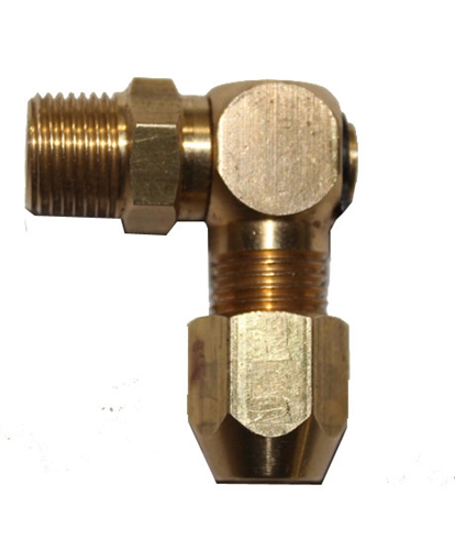 Picture of Airbagit FIT-COMPRESSION-ELBOW-04A Swivel Use On Air Engine NPT Male - 0. 12 in.