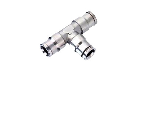 Picture of Airbagit FIT-PUSHTUBE-TEE-FEMALE-08 Tee 0. 25 x 0. 25 x 0. 25 in. Tube - Air Fittings