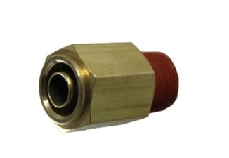 Picture of Airbagit FIT-AIRBRAKE-CONNECT-DMPC-G Connector Airbrake Fitting 0. 25 Tube x 0. 25 Male NPT