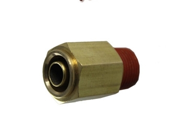 Picture of Airbagit FIT-AIRBRAKE-CONNECT-DMPC-H Connector Airbrake Fitting 0. 25 Tube x 0. 37 Male NPT