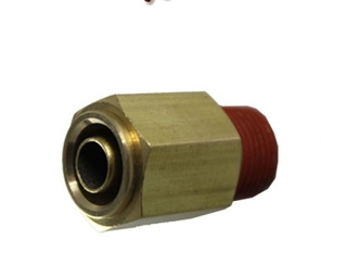 Picture of Airbagit FIT-AIRBRAKE-CONNECT-DMPC-I Connector Airbrake Fitting 0. 25 Tube x 0. 5 Male NPT