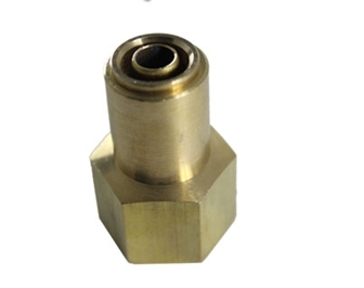 Picture of Airbagit FIT-AIRBRAKE-CONNECT-DMPCF-D Connector Airbrake Fitting 0. 25 Tube x 0. 12 Female NPT