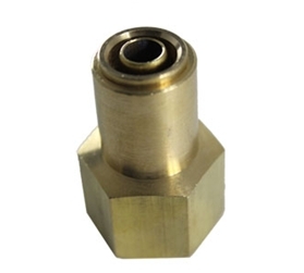 Picture of Airbagit FIT-AIRBRAKE-CONNECT-DMPCF-G Connector Airbrake Fitting 0. 25 Tube x 0. 5 Female NPT