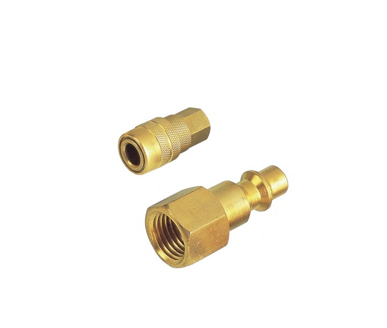 Picture of Airbagit FIT-DISCONNECT-COUPLER 0. 25 in. Male By 0. 37 in. Female NPT Milton Style Coupler Connector