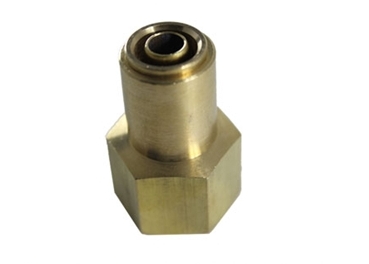 Picture of Airbagit FIT-AIRBRAKE-CONNECT-DMPCF-J Connector Airbrake Fitting 0. 37 Tube x 0. 5 Female NPT