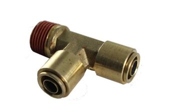 Picture of Airbagit FIT-AIRBRAKE-TEE-DMPD-3-8-D Tee Male Run 0. 37 NPT x 0. 37 x 0. 37 Tube