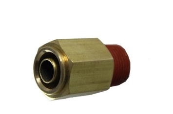 Picture of Airbagit FIT-AIRBRAKE-CONNECT-DMPC-X Connector Airbrake Fitting 0. 37 Tube x 0. 5 Male NPT