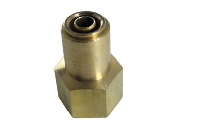 Picture of Airbagit FIT-AIRBRAKE-CONNECT-DMPCF-C Connector Airbrake Fitting 0. 5 Tube x 0. 37 Female NPT