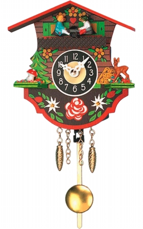 Picture of ENGS 0110KQP Engstler Battery-operated Clock - Mini Size with Music-Chimes