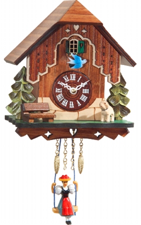 Picture of ENGS 0186SQ Engstler Battery-operated Clock - Mini Size with Music-Chimes