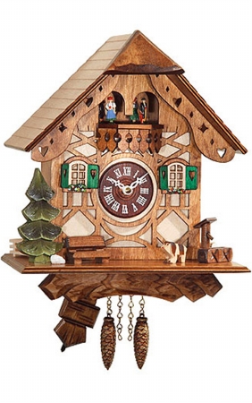 Picture of ENGS 0188QPT Engstler Battery-operated Clock - Mini Size with Music-Chimes