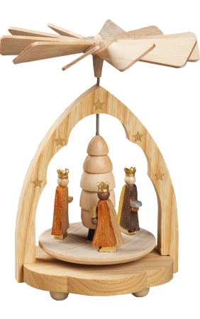 Richard Glaesser Mini Pyramid - 3 Kings Natural wood