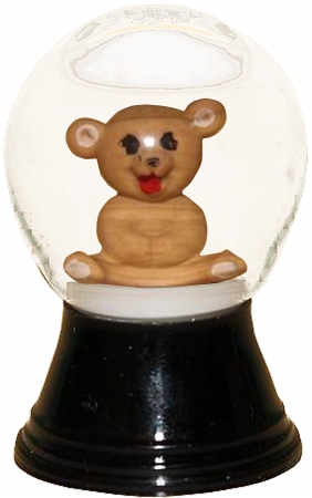 y Snowglobe - Mini Teddy Bear