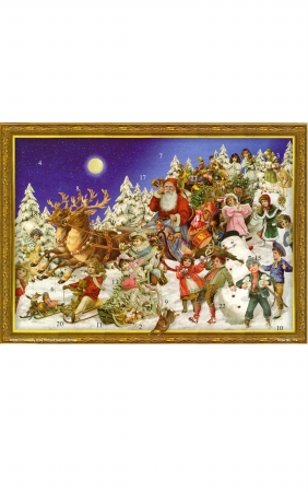 mer Advent - Santa and Sleigh