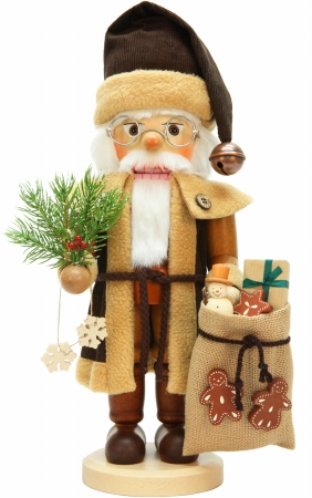 0-771 Christian icht Nutcracker - Santa- Natural