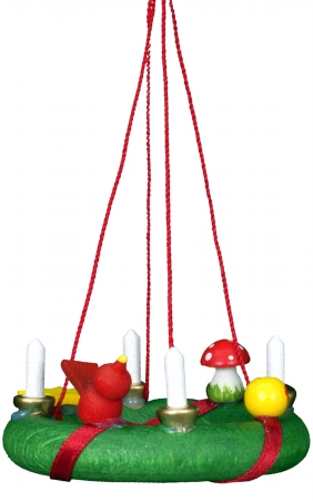 Christian icht Ornament - Christmas Wreath
