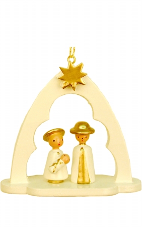 Christian icht Ornament - Holy Family in Arch