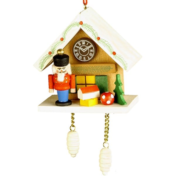 Christian icht Ornament - Nutcracker with Brown Cuckoo