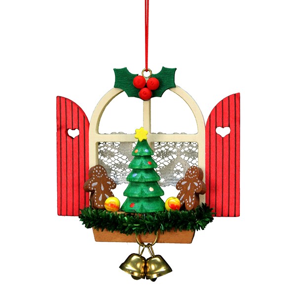 Christian icht Ornament - Window with Gingerbread