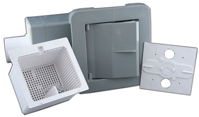 510-1507 Complete Front Access Skimmer- Gray