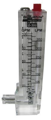 Blue-White Industries U-30150P Flowmeter 1.5 in. PVC Pipe, Vertical Upward Flow