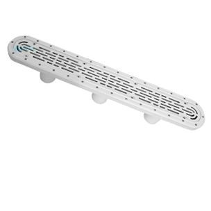 Aqua Star 32 in. Channel Drain with 3 Port Sump- Light Gray