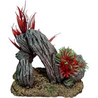 Picture of Blue Ribbon Pet Products 006080 Exotic Environments Rock Swim-Through With Plants