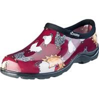 Sluggers Womens Waterproof Comfort Shoe, Chicken Red - 10