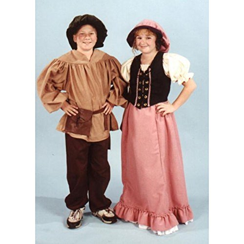 Picture of Alexander Costume 11-217-BR Child Renaissance Peasant Pants- Brown - 10-12