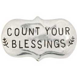 Picture of Bob Siemon Designs 819298 Magnet - Count Your Blessings - Pewter