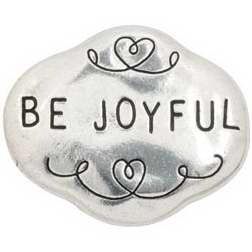 Picture of Bob Siemon Designs 819328 Magnet - Be Joyful - Pewter