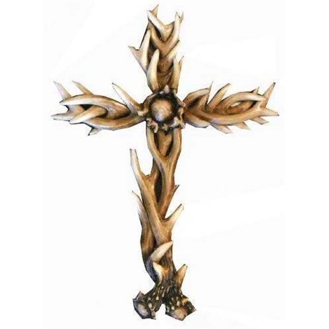 Manual Woodworkers & Weavers 10448X Wall Cross - Antler Lodge - 7.5